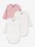 Lot 3 bodies croisés manches longues rose 1 - vertbaudet enfant 