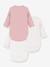 Lot 3 bodies croisés manches longues rose 2 - vertbaudet enfant 