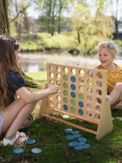 Jouet-4 en ligne géant en bois fsc - jeu de société classique famille - jeu géant