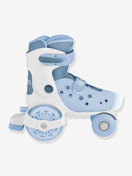 Rollers Quad learning bleu+rose 2 - vertbaudet enfant 