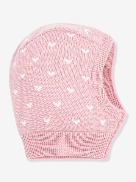 Cagoule bébé imprimée cœurs rose 1 - vertbaudet enfant 