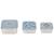 Lot de 3 petites boîtes à goûter inox pattern part Blue 2 - vertbaudet enfant 