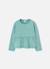 T-shirt fille en maille avec volant Vert 1 - vertbaudet enfant 