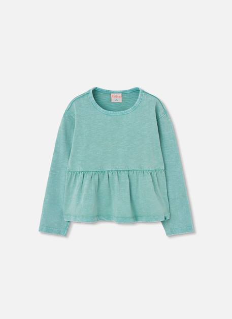Fille-T-shirt fille en maille avec volant