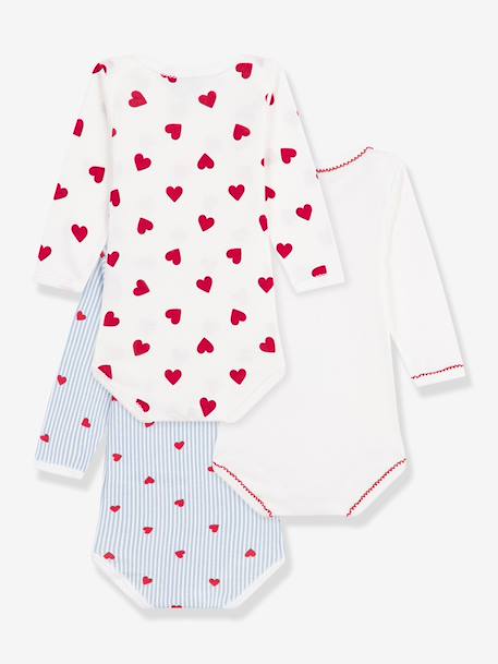 Lot 3 bodies manches longues blanc 2 - vertbaudet enfant 