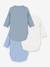 Lot 3 bodies croisés manches longues bleu 2 - vertbaudet enfant 