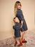 Robe imprimée fille denim gris 1 - vertbaudet enfant 