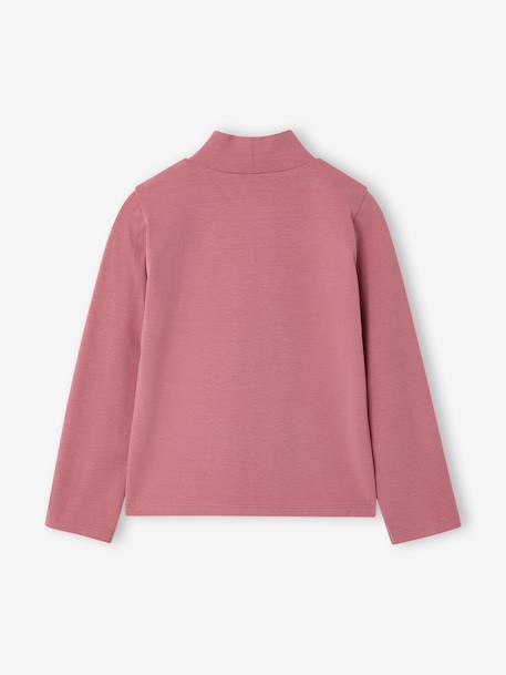 Lot de 3 tee-shirts BASICS à col montant fille bois de rose+mauve 14 - vertbaudet enfant 