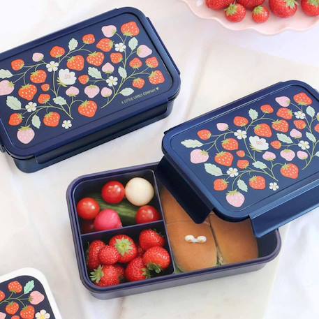 Lunch box fraises Noir, rouge, bleu 3 - vertbaudet enfant 