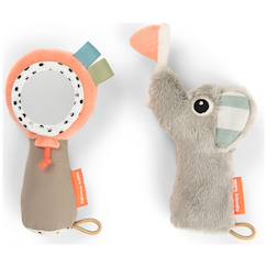 Jouet-Coffret hochet d'éveil et miroir celebration multicolore