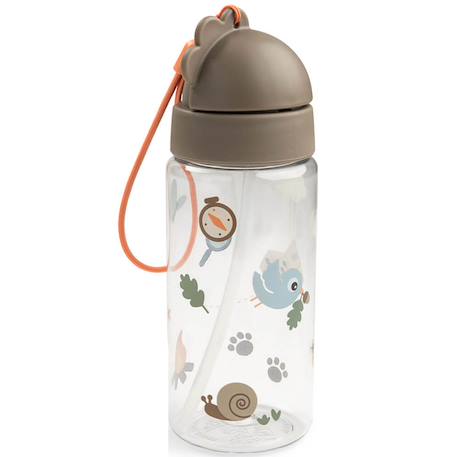 Gourde à paille tiny trails sable (350 ml) Sable 1 - vertbaudet enfant 