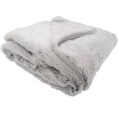 Linge de maison et décoration-Linge de lit enfant-Couverture microdoux snow crème (75 x 100 cm)