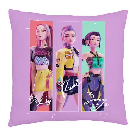 Coussin imprimé 100% polyester, kpop demon hunters tour Rose 3 - vertbaudet enfant 