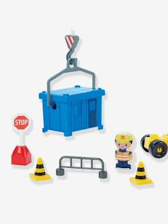Jouet-Jeux d'imagination-Véhicules, garages, circuits et trains-Travaux public grue et véhicules