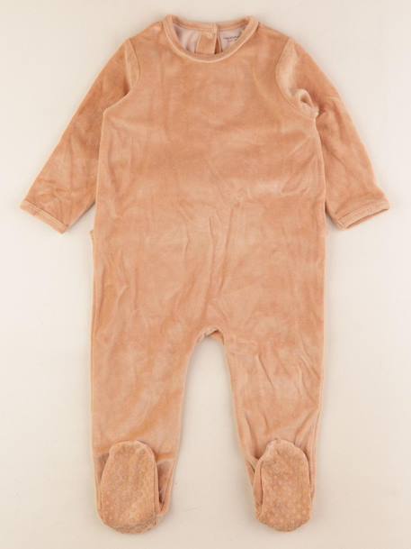 Pyjama velours - 2 ans Marron 1 - vertbaudet enfant 