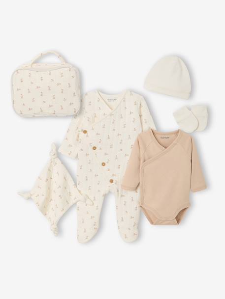 Ensemble 6 pièces naissance écru 1 - vertbaudet enfant 