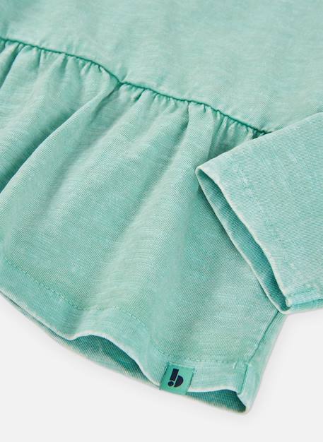 T-shirt fille en maille avec volant Vert 4 - vertbaudet enfant 