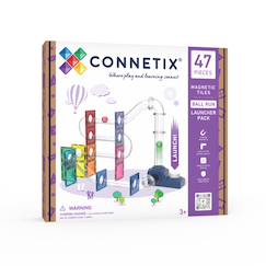 Jeu de construction magnétique launcher pack circuit à billes, 47 pièces  - vertbaudet enfant