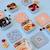 Lot de 3 petites boîtes à goûter inox pattern part Blue 4 - vertbaudet enfant 