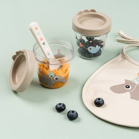 Lot de 2 pots de conservation celebration sable Sable 2 - vertbaudet enfant 