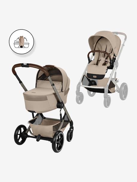 Duo Balios S Lux nacelle pliable beige+noir 1 - vertbaudet enfant 