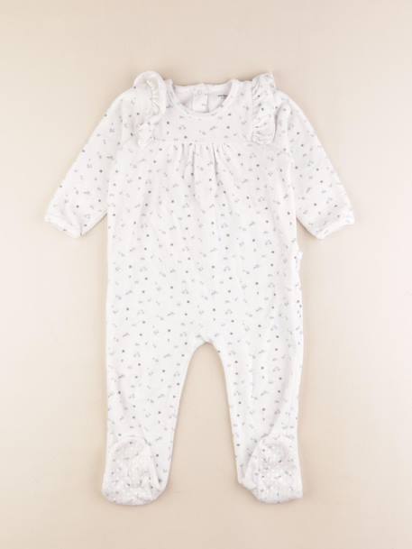 Pyjama velours - 2 ans Blanc, bleu 1 - vertbaudet enfant 