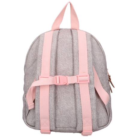 Sac à dos enfant blossom et bows fleurs gris denim (31x26 cm) Gris 4 - vertbaudet enfant 