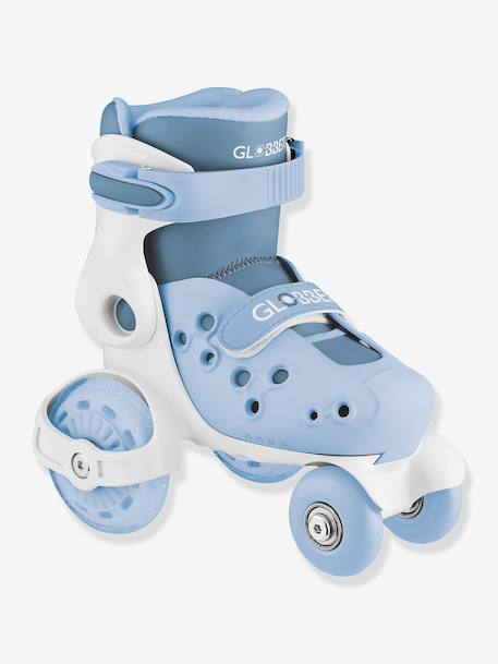 Rollers Quad learning bleu+rose 1 - vertbaudet enfant 
