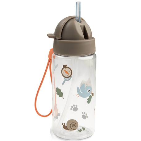 Gourde à paille tiny trails sable (350 ml) Sable 2 - vertbaudet enfant 
