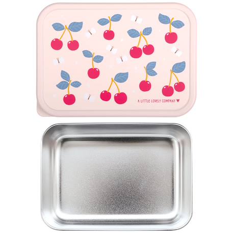 Lunch box en acier inoxydable cerises Rose, rouge, jaune 5 - vertbaudet enfant 