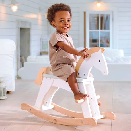 Cheval à bascule Blanc, beige 2 - vertbaudet enfant 
