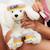 Peluche bébé hyacinthe le caniche - 32 cm Blanc, rose, jaune+Gris, violet, vert 4 - vertbaudet enfant 