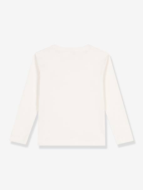 T-shirt manches longues blanc 2 - vertbaudet enfant 