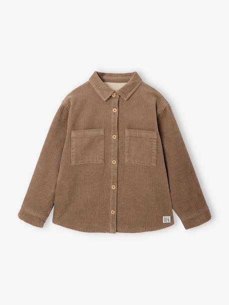 Chemise manches longues garçon taupe 1 - vertbaudet enfant 