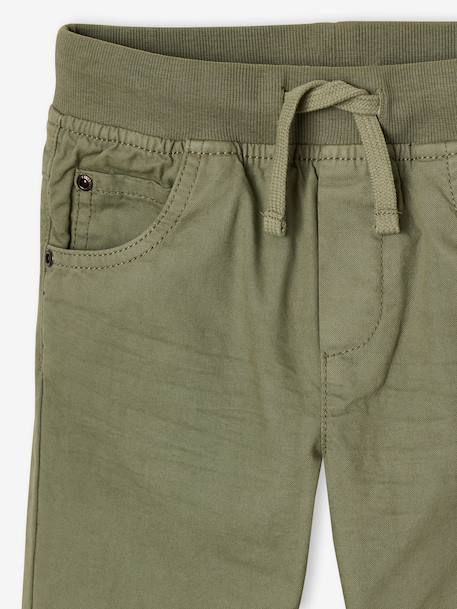 Pantalon style jogger doublé polaire garçon facile à enfiler encre+NOISETTE+vert sauge 20 - vertbaudet enfant 