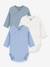 Lot 3 bodies croisés manches longues bleu 1 - vertbaudet enfant 