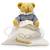 Doudou avec hochet ours marinière Bleu, blanc, marron 3 - vertbaudet enfant 