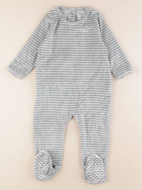 Pyjama velours - 2 ans Vert 1 - vertbaudet enfant 