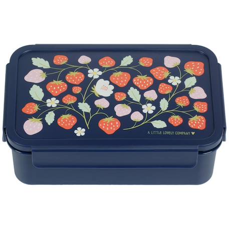Lunch box fraises Noir, rouge, bleu 2 - vertbaudet enfant 