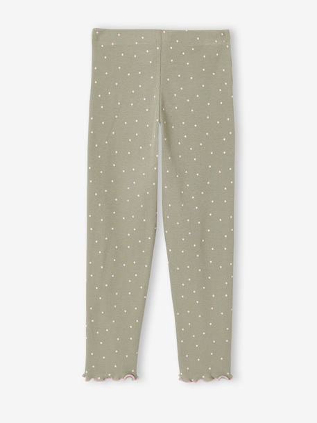 Lot de 2 pyjamas fille vert sauge 8 - vertbaudet enfant 