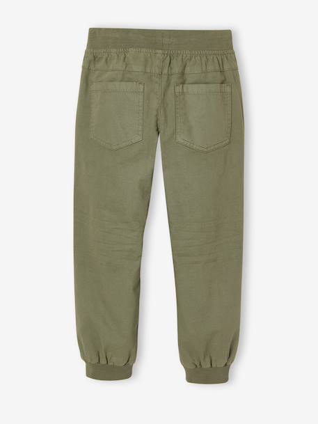 Pantalon style jogger doublé polaire garçon facile à enfiler encre+NOISETTE+vert sauge 19 - vertbaudet enfant 