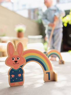 Set de croquet arc-en-ciel en bois fsc - jeu extérieur pour enfant  - vertbaudet enfant