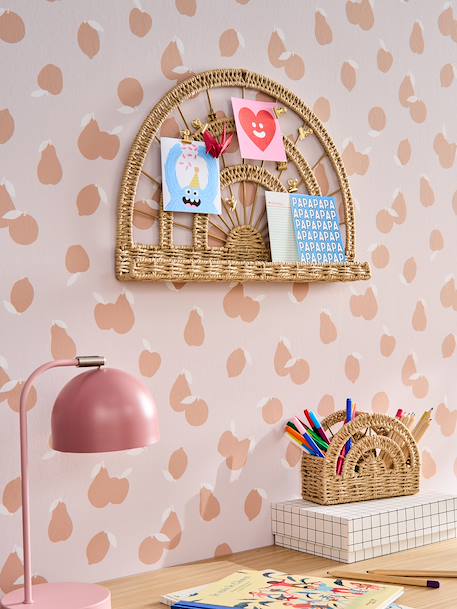 Pêle mêle corde de papier arc en ciel beige 1 - vertbaudet enfant 