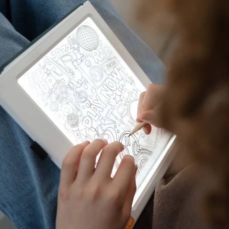 Recharge kidydraw pad 30 cartes à décalquer dès 6 ans Bleu+Jaune+Rose 7 - vertbaudet enfant 