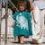 Poncho de bain enfant à capuche en coton animaux Bleu+Orange+Rose+Vert paon 2 - vertbaudet enfant 