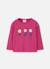 T-shirt fille en maille broderie fleurs Violet 1 - vertbaudet enfant 