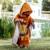 Poncho de bain enfant à capuche en coton animaux Bleu+Orange+Rose+Vert paon 6 - vertbaudet enfant 