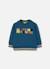 Sweat-shirt garçon molleton imprimé nature Bleu 2 - vertbaudet enfant 