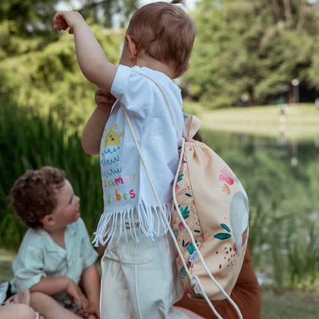 Sac à cordon enfant imperméable pour école piscine et sport Beige+Bleu+Orange+Rose+Vert+Vert menthe 3 - vertbaudet enfant 