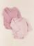 Lot de 2 bodies en coton - 1 mois Rose, rouge 1 - vertbaudet enfant 